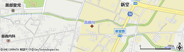 富山県黒部市新堂周辺の地図