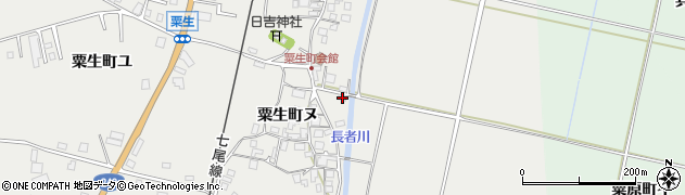 石川県羽咋市粟生町ロ115周辺の地図