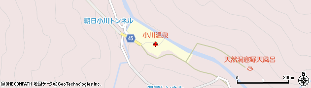 小川温泉元湯　ホテルおがわ周辺の地図