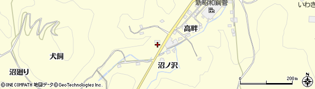 福島県いわき市勿来町酒井（高畔）周辺の地図
