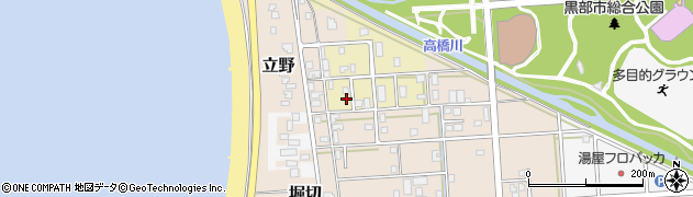 富山県黒部市生地四ツ屋新57周辺の地図