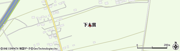 栃木県那須塩原市下大貫周辺の地図