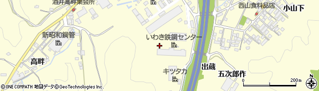 福島県いわき市勿来町酒井（赤坂）周辺の地図