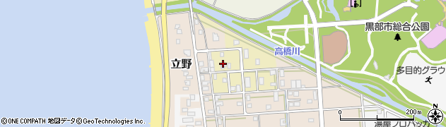 富山県黒部市生地四ツ屋新64周辺の地図