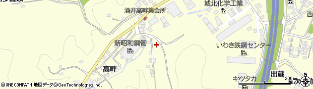 福島県いわき市勿来町酒井（大作）周辺の地図