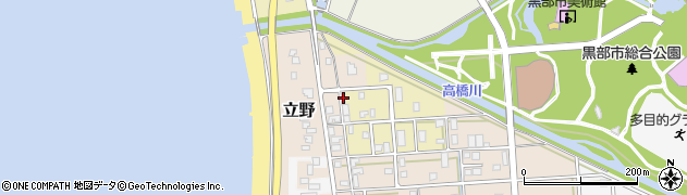 富山県黒部市生地四ツ屋新61周辺の地図