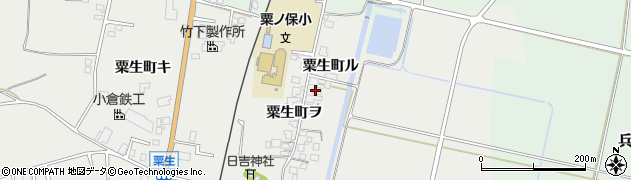 石川県羽咋市粟生町（ル）周辺の地図