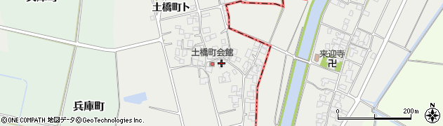 石川県羽咋市土橋町（リ）周辺の地図