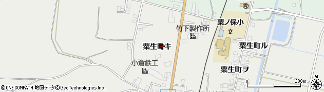石川県羽咋市粟生町（キ）周辺の地図