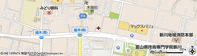 富山県黒部市植木788周辺の地図