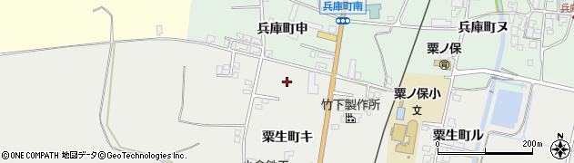 石川県羽咋市粟生町ケ周辺の地図