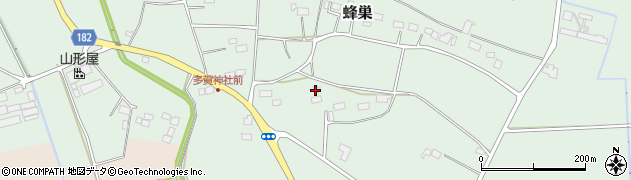 栃木県大田原市蜂巣459周辺の地図