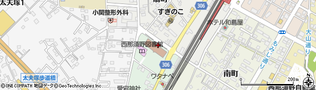 西那須野庁舎周辺の地図