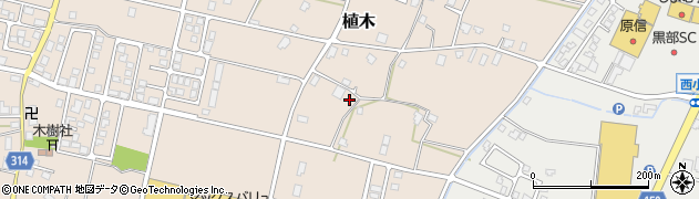 富山県黒部市植木680周辺の地図
