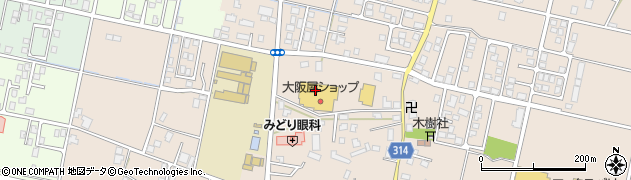 株式会社大阪屋ショップ　黒部店周辺の地図