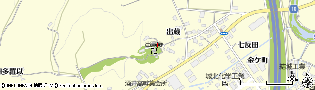 福島県いわき市勿来町酒井（出蔵）周辺の地図