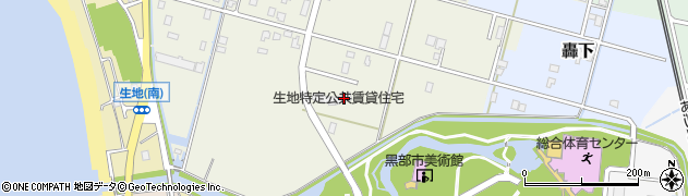 富山県黒部市生地神区86周辺の地図