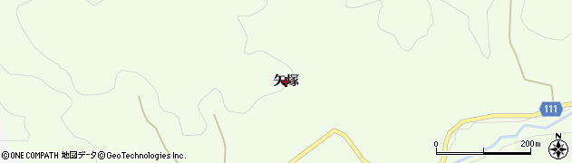福島県塙町（東白川郡）那倉（矢塚）周辺の地図