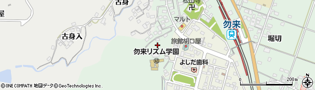 福島県いわき市勿来町関田（北作）周辺の地図