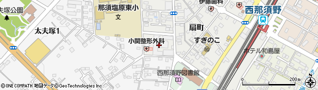 栃木県那須塩原市扇町12周辺の地図