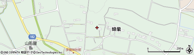 栃木県大田原市蜂巣416周辺の地図