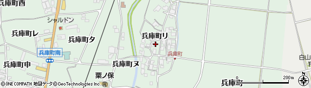 石川県羽咋市兵庫町リ周辺の地図