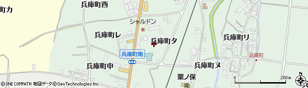 石川県羽咋市兵庫町（タ）周辺の地図