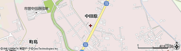 栃木県大田原市中田原2088周辺の地図