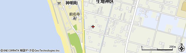 富山県黒部市生地神区207周辺の地図