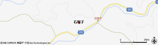 福島県東白川郡塙町片貝石堀子周辺の地図
