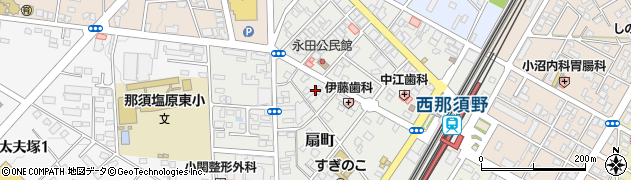 栃木県那須塩原市扇町7周辺の地図