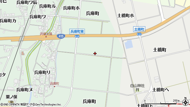 〒925-0046 石川県羽咋市兵庫町の地図