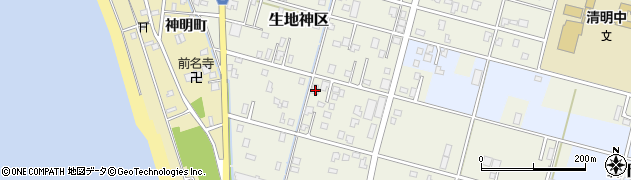富山県黒部市生地神区225周辺の地図