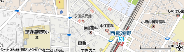 栃木県那須塩原市永田町6周辺の地図