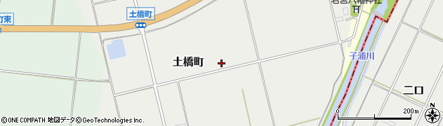 石川県羽咋市土橋町周辺の地図