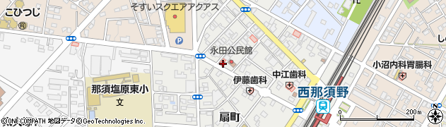 栃木県那須塩原市永田町7-10周辺の地図