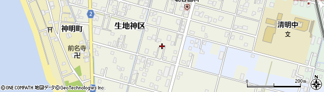 富山県黒部市生地神区252周辺の地図