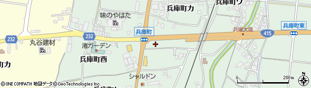石川県羽咋市兵庫町（午）周辺の地図