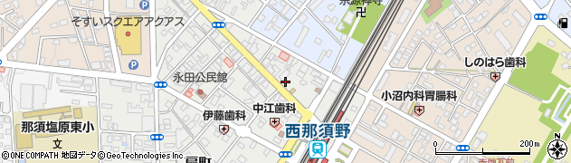 塩原自動車株式会社　西那須野営業所周辺の地図