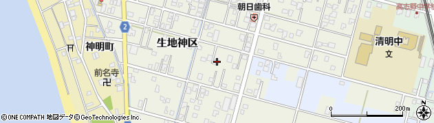 富山県黒部市生地神区258周辺の地図