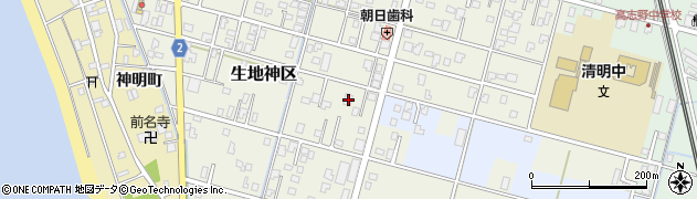富山県黒部市生地神区256周辺の地図
