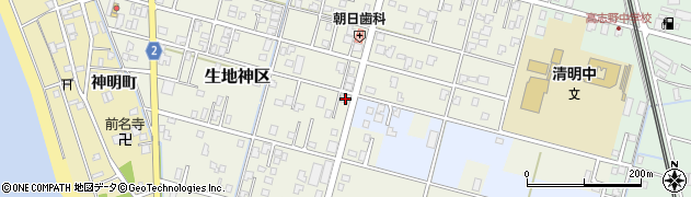 富山県黒部市生地神区1周辺の地図