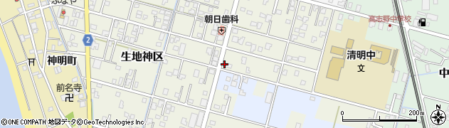 富山県黒部市生地神区427周辺の地図