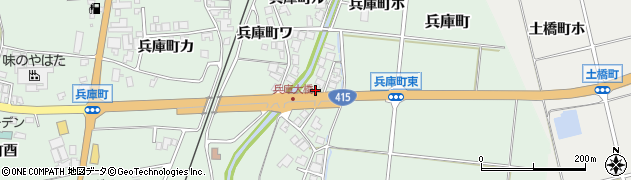 石川県羽咋市兵庫町（チ）周辺の地図