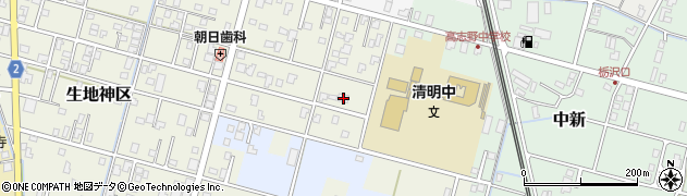富山県黒部市生地神区459周辺の地図