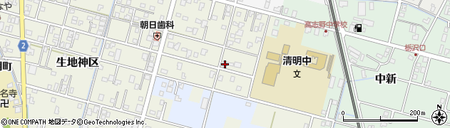富山県黒部市生地神区454周辺の地図
