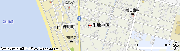 富山県黒部市生地神区270周辺の地図