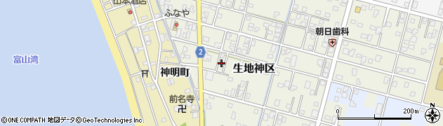 富山県黒部市生地神区272周辺の地図