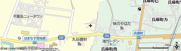 石川県羽咋市千里浜町（ヲ）周辺の地図