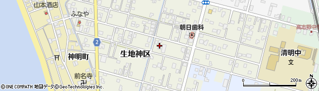 富山県黒部市生地神区332周辺の地図